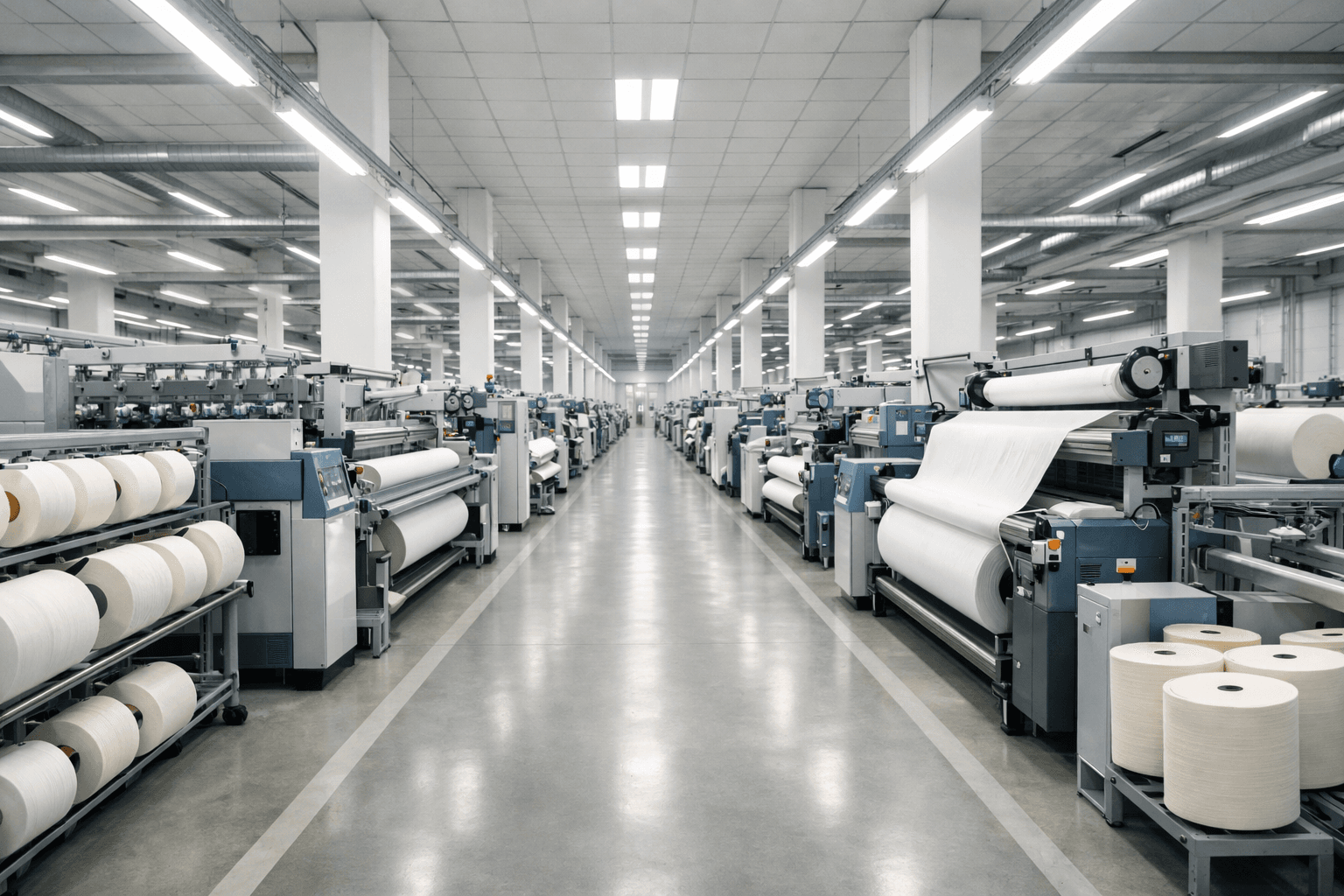 Textile products display